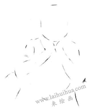 羞涩的男孩素描画法步骤01