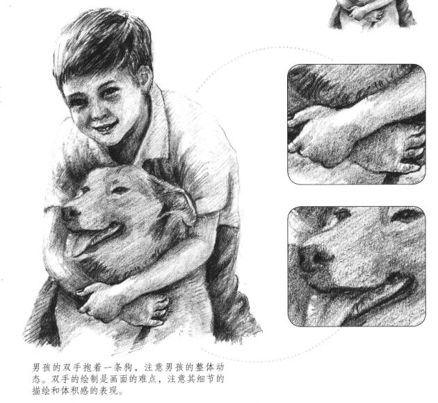 阳光男孩素描画法步骤