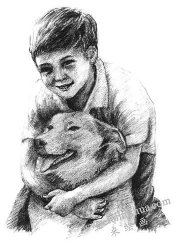 阳光男孩素描画法步骤10