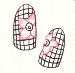美甲色铅笔简笔画画法步骤03