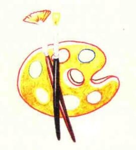 调色盘色铅笔简笔画画法步骤05