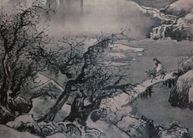 吴伟《灞桥风雪图》赏析
