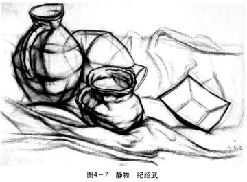 静物素描
