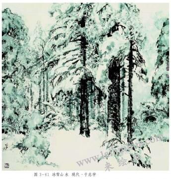 冰雪山水图