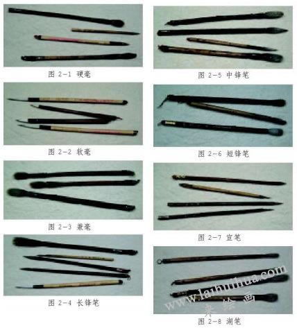 毛笔的种类