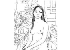 线条法人体素描的写生步骤