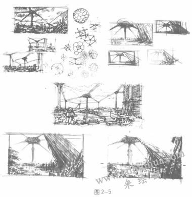 动画素描的空间