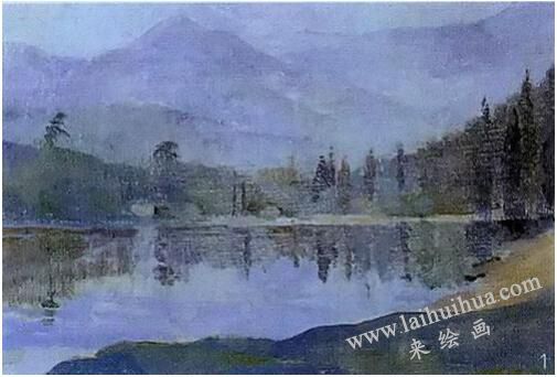 油画技法之刮除法，步骤01