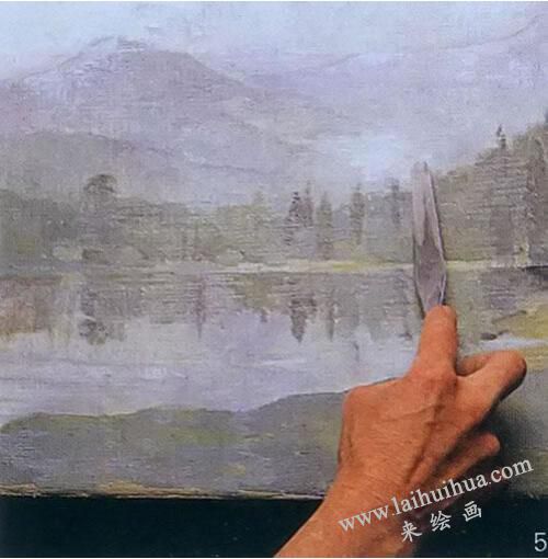 油画技法之刮除法，步骤05