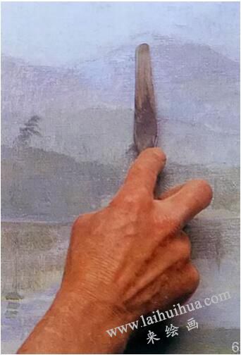 油画技法之刮除法，步骤06