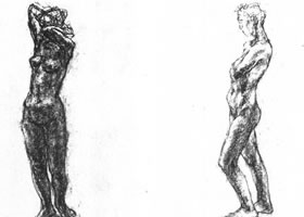 人物肖像素描画法范例（二）