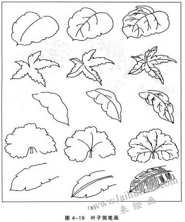 叶子简笔画