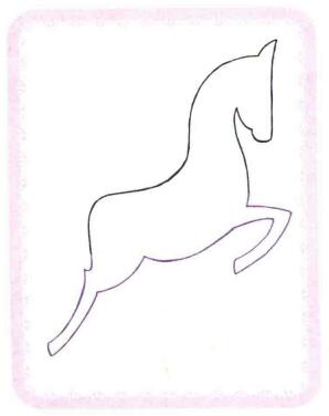 旋转木马简笔画法步骤02