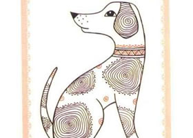 斑点狗简笔画