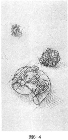 饰品素描的表现方法步骤04