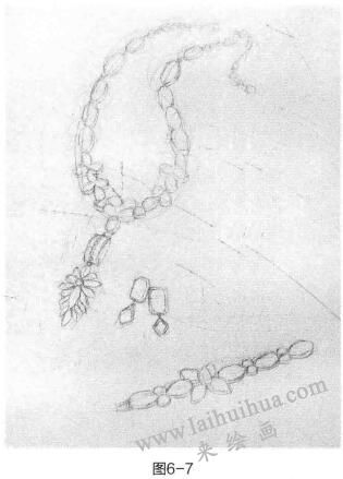 饰品素描的表现方法步骤02