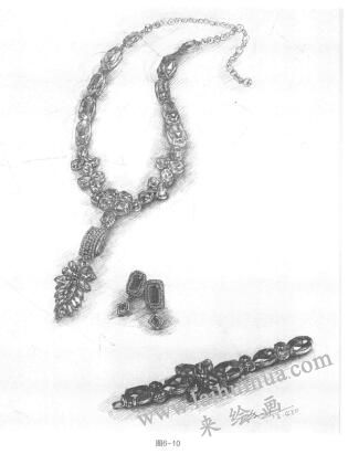 饰品素描的表现方法步骤05
