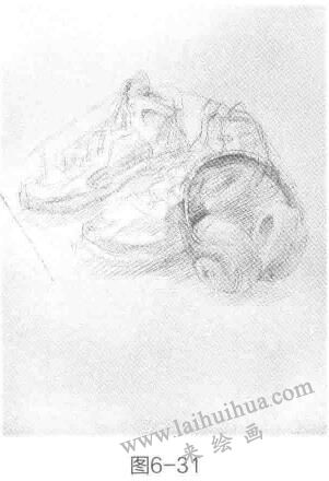 鞋类素描的表现方法步骤03