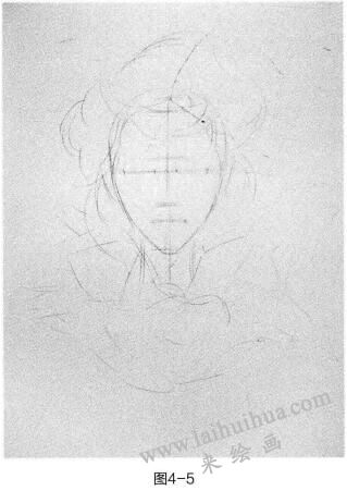 时尚头像素描的步骤01