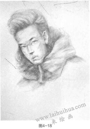 时尚头像素描的步骤04