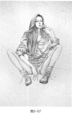 时装画素描的方法与步骤04