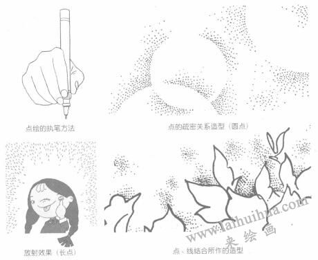 卡通画的点技法01