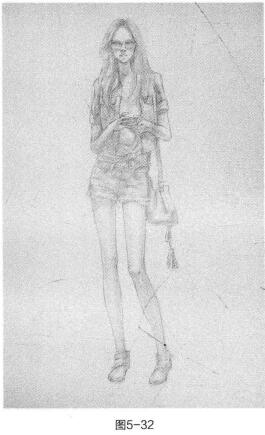 时装画素描的方法与步骤04