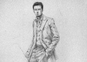 时装画素描实训案例二