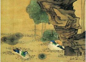 陈洪绶《荷花鸳鸯图》赏析