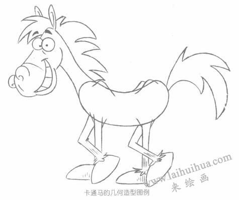 卡通马的几何造型图例03