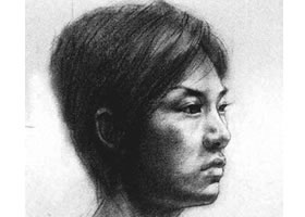 人物头部素描实训案例四