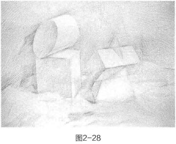 组合几何体素描的绘画步骤与方法03