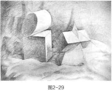 组合几何体素描的绘画步骤与方法04