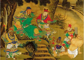 商喜《关羽擒将图》赏析