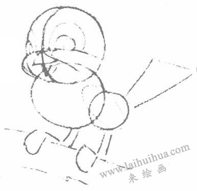卡通鸟的几何造型图例步骤02
