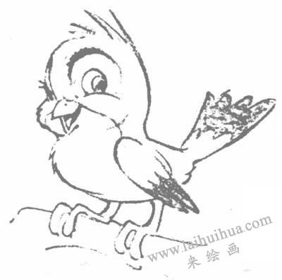 卡通鸟的几何造型图例步骤03