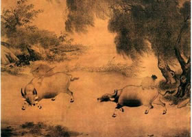 李迪《风雨归牧图》赏析