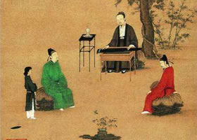 赵佶《听琴图》赏析