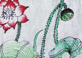 荷塘月色儿童绘画步骤