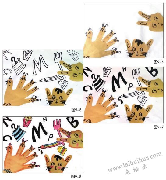 神奇的小手儿童绘画步骤02,03,04,05
