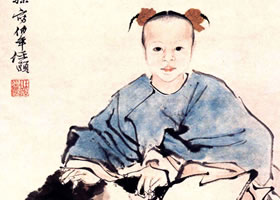 任伯年《神婴图》赏析