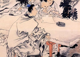 任伯年《丹桂五枝芳》欣赏