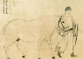 李公麟《五马图》赏析