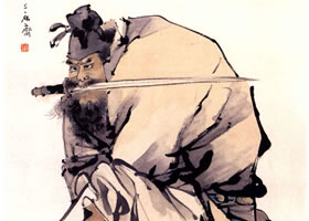 任伯年《钟馗捉鬼图》欣赏