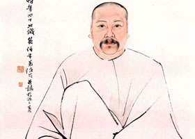 任伯年《陆书城像》欣赏