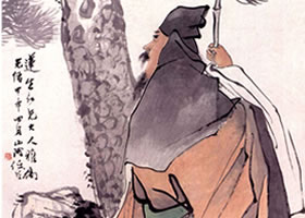 任伯年《松下策杖图》欣赏