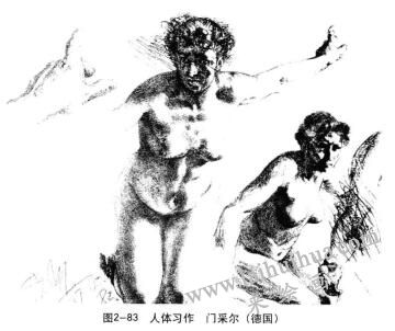 明暗人体习作