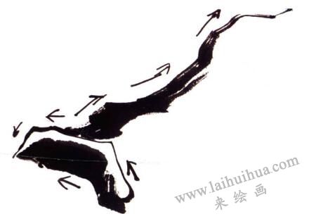 梅花的画法步骤01