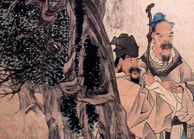 任伯年《承天夜游图》欣赏