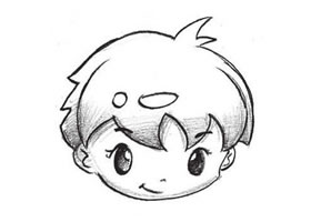 头发素描画法步骤